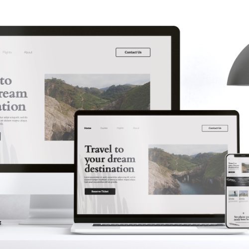 Landing page elegan untuk bisnis