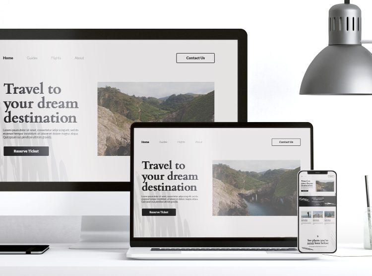 Landing page elegan untuk bisnis