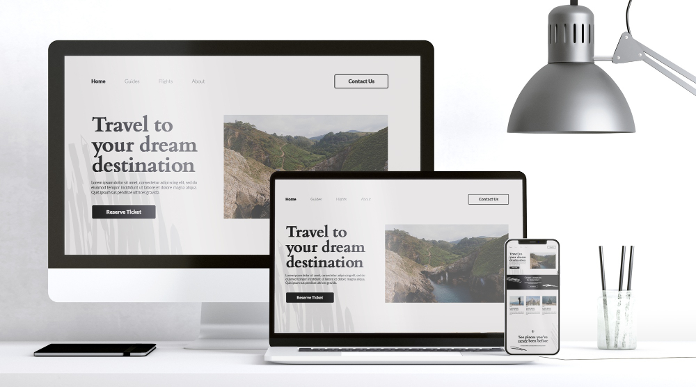 Landing page elegan untuk bisnis