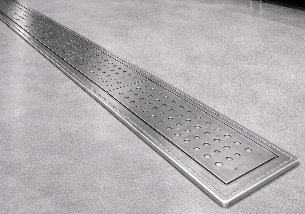 gutter perforated lengkap dengan frame