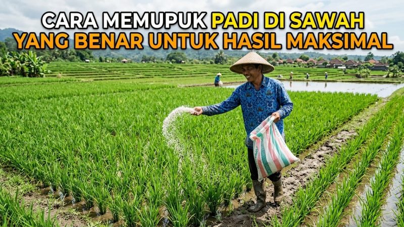 Cara Memupuk Padi Sawah yang Benar agar Panen Maksimal