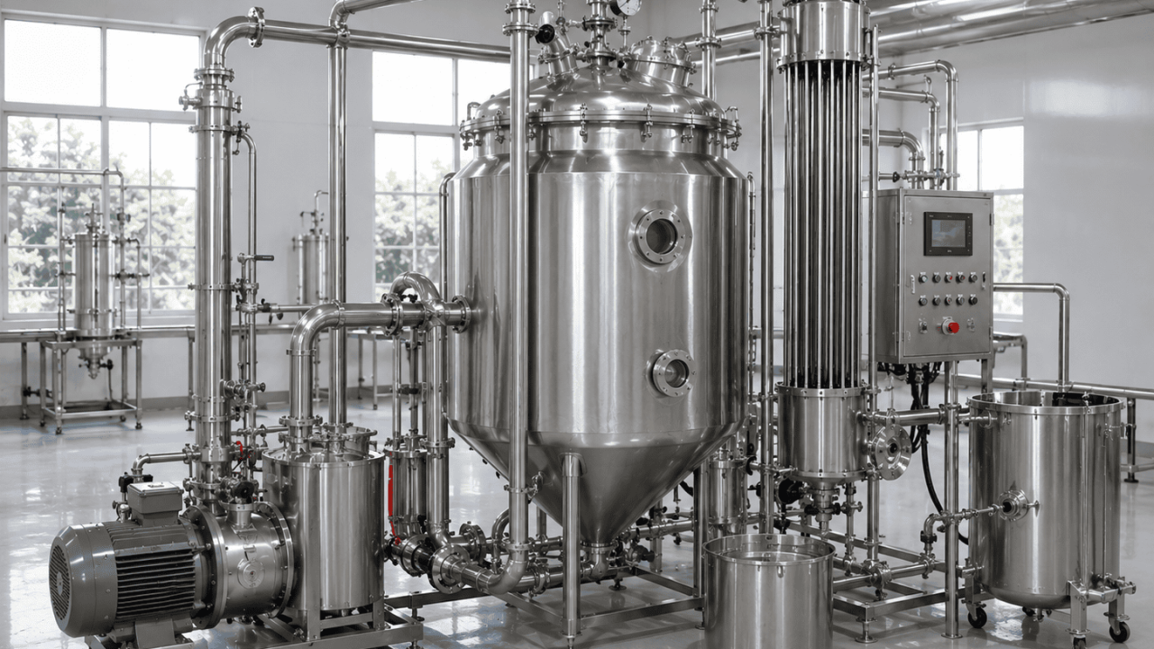 evaporator vakum untuk produk pangan