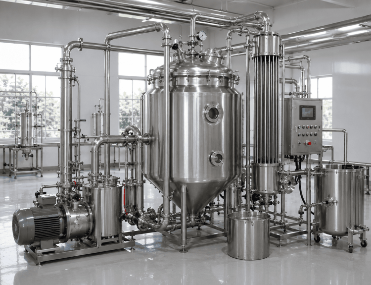 evaporator vakum untuk produk pangan