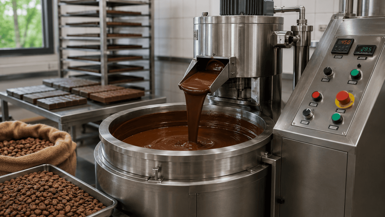 mesin untuk produksi cokelat