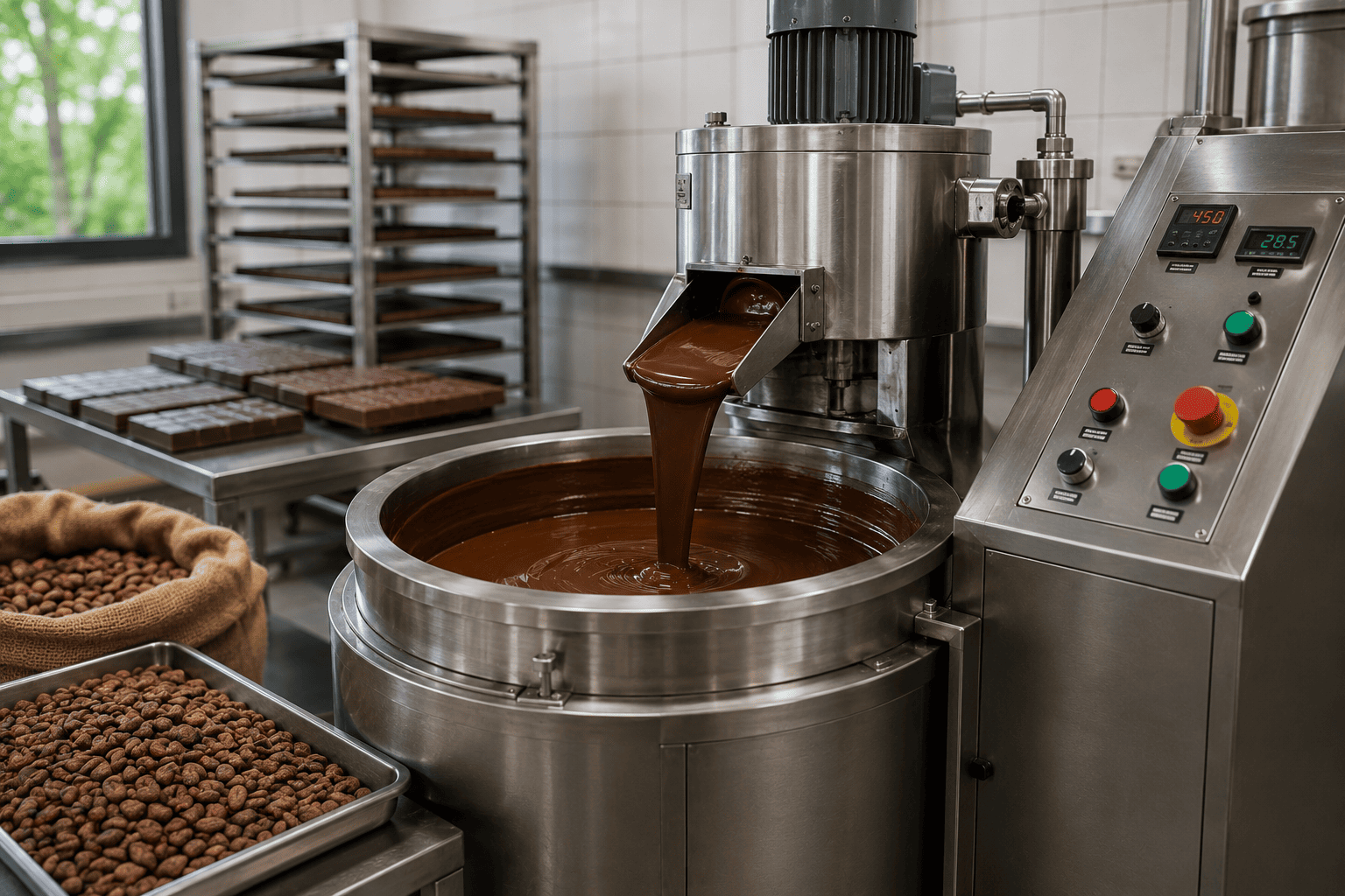 mesin untuk produksi cokelat